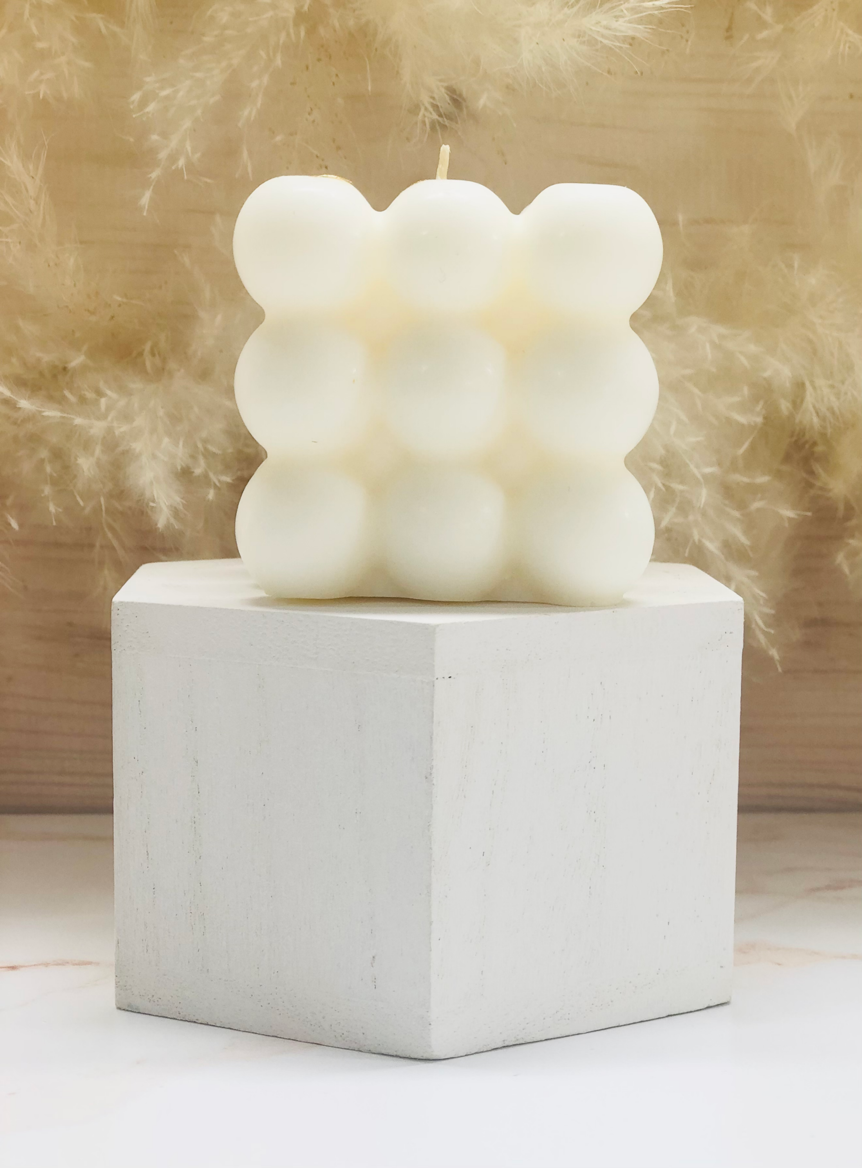 Cube Bubble Candle
